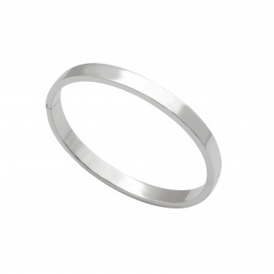 TRIBUTE, silver, unisex, bangle, 5mm, thickness,