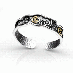 TRIBUTE,925, bracelet, unisex, with, a, K18, gold, layer, black, and, white, plated, nickel, free