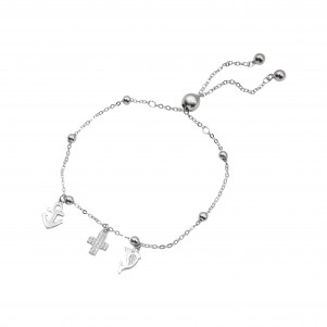 silverline, silver, bracelet, for, women, with, cubic, zirconia, &, white, rhodium, plating, free, size,