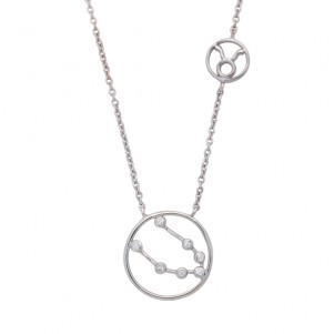 silverline, 925silver,Women's Necklace - Taurus