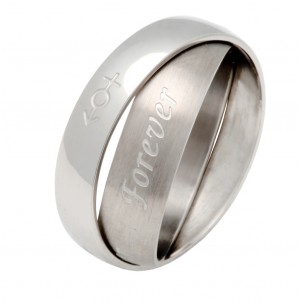 TRIBUTE, Stainless Steel Ring  for men